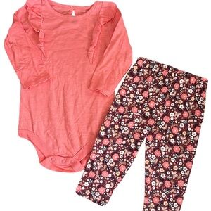 George Coral and Floral Kids Matching Set